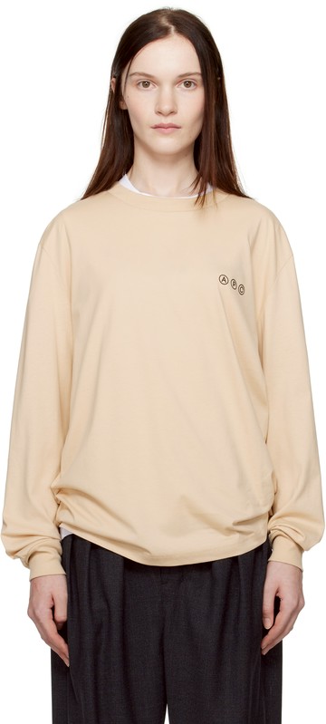 A. P.C. 米色 Manche Longue Adresse T 恤