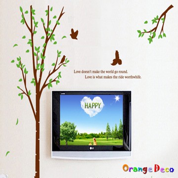 【橘果設計】清新樹 壁貼 牆貼 壁紙 DIY組合裝飾佈置