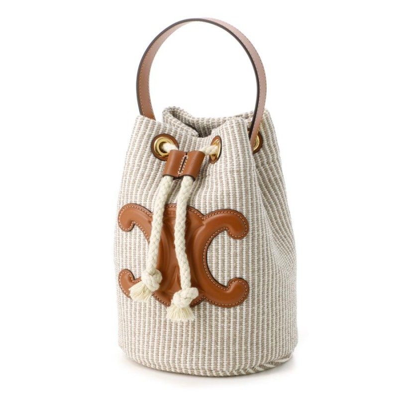 セリーヌ CELINE ハンドバッグ TEEN DRAWSTRING ベージュ レディース