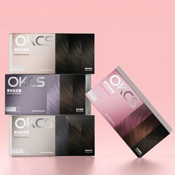 ✨臺灣出貨✨【OKCS】染髮膏2026流行色顯膚白亞麻灰棕染髮劑男女免漂在家染遮白髮豆沙粉棕 雅典娜紫 焦糖奶茶