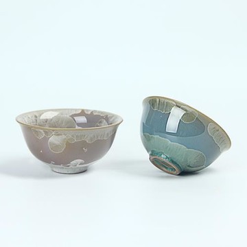 瀾云集 陶瓷粗陶窯變茶杯大號結晶釉主人杯個人杯品茗杯茶盞茶碗