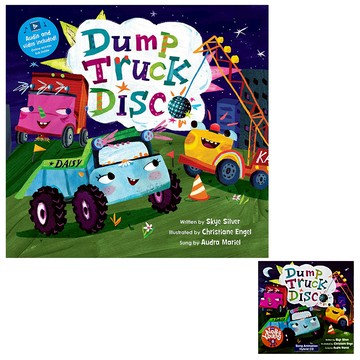 JYBooks 歌唱繪本 Song Animation Dump Truck Disco 紙本書 + Hybrid CD  NoboYoung
