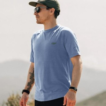 戶外男夏季100%美利奴羊毛速干衣透氣排汗美麗諾運動登山短袖T恤