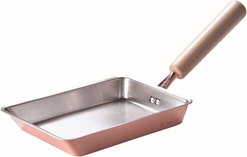 日本代購 田邊金具 日本製 玉子燒鍋 12cm 玉子燒 煎鍋 銅鍋 木柄 日式煎蛋 燕三条 4956