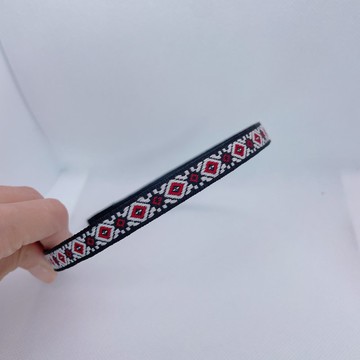 手工塑形減壓髮箍織帶-晶花