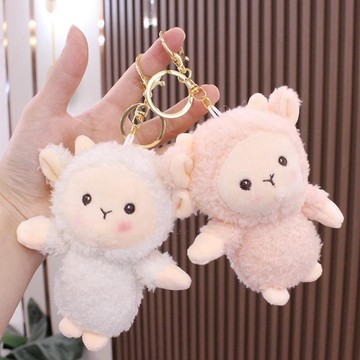 小羊吊飾🎀 小綿羊書包掛件公仔情侶鑰匙扣可愛毛絨玩偶背包掛飾生日禮物女 玩偶吊飾 書包掛件 毛絨吊飾 可愛吊飾 背包掛件