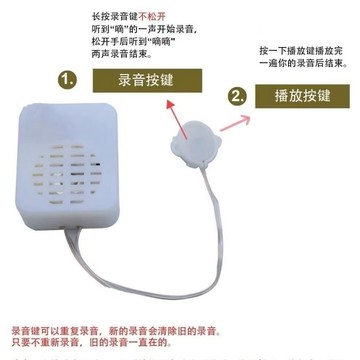 小紅書爆款小物 小紅書爆款小物 毛絨玩具錄音器可播放錄音機芯髮聲器錶白神器【可放掛件材料包】 QAPC