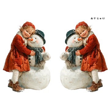 【11月新品2】08-108-0003 人物貼紙 聖誕復古風