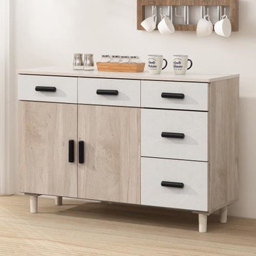 【Homelike】 喜家居4尺餐櫃(木面)(2257)