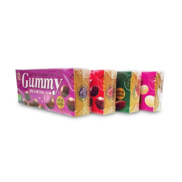 【義美】QQ糖巧克力球(草莓/草莓煉乳/葡萄/杏仁巧克力/白葡萄) 50g/盒 *健人館*