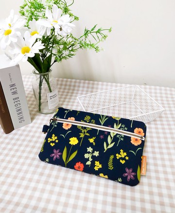 拾光系列零錢包/萬用包/拉鍊收納包/花草圖鑑款/絕版品