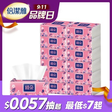 綺朵抽取式衛生紙160抽12包6袋/箱