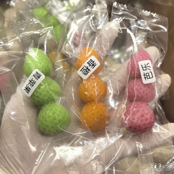 嚼嚼乐軟糖 可愛草莓造型 嚼嚼乐正版馬來西亞風味 成人磨牙棒  耐嚼咬不动糖果 拽拽糖 耐嚼糖果 嚼嚼乐 解壓零食