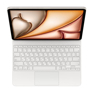 【福利品】iPad Magic Keyboard 13吋 巧控鍵盤 適用於 13吋 iPad Air (M4) (中文-注音) A3340 白色