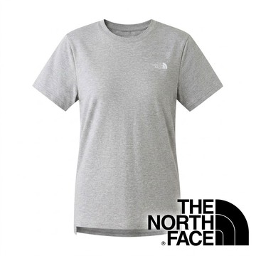 【THE NORTH FACE 美國】女快乾圓領短袖T恤『淺灰麻』NF0A8DFJ 戶外 露營 登山 健行 休閒 時尚 旅遊 短袖 上衣