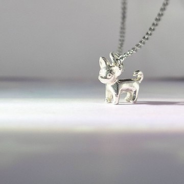 【比法一生】純銀墜子-可愛吉娃娃  925銀手工飾品