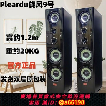 【台灣公司 可開發票】Pleardu旋風9號雙8寸三分頻落地音箱木質無源落地式音響音箱