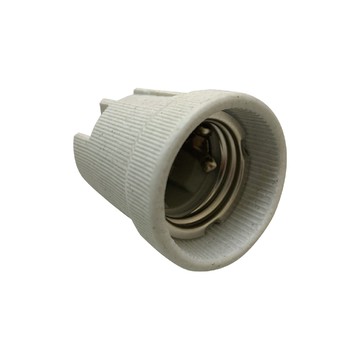 10入 E27 喇叭 陶瓷燈頭 燈座 (無線材)