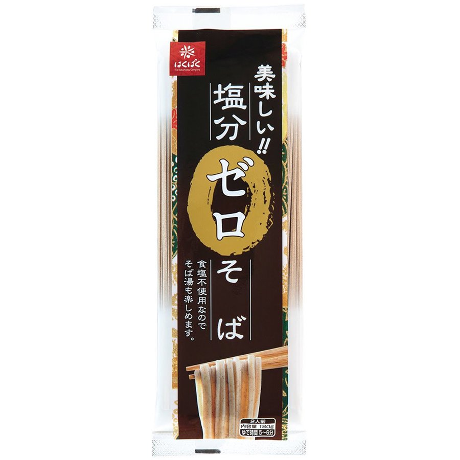 はくばく 塩分ゼロそば 180g