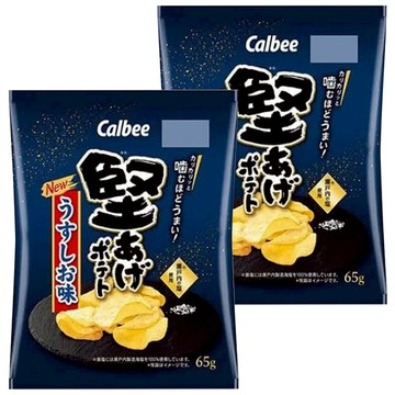 Calbee 卡樂比 Kataage Potato 鹽風味洋芋片  65g  2包