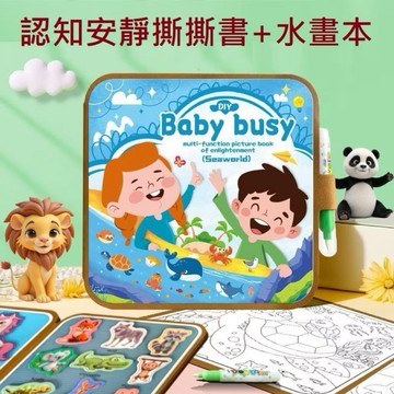 🇹🇼 現貨 安靜書+水畫本！ 可反復塗鴉繪畫本 水畫本 安靜書 水畫冊 魔術畫本 清水畫冊 神奇畫本