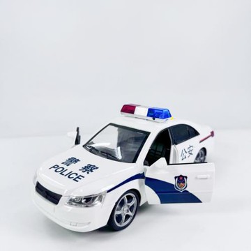 警車開門文藝車玩兒童慣性聲光塑膠益智城市服務汽車轎車玩具禮盒
