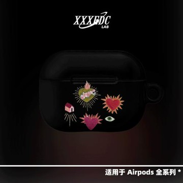原創小眾高級感藝術復古中古圖案適用airpods4蘋果無線藍牙耳機保護套airpods pro2/3代保護殼2代亮面硬殼