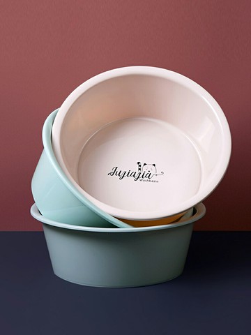 居家家臉盆大號家用洗腳盆洗衣服盆圓形塑料盆子宿舍用學生洗臉盆