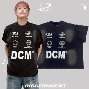 ☆LimeLight☆ DISCERNMENT DCM BOXY 短寬 水洗 破壞 刷色 DCM-M14