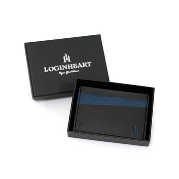 免取卡正面感應卡夾 紳士黑藍 各類卡片直接感應不受其他卡片干擾