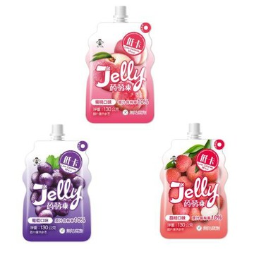 Jelly蒟蒻凍系列130g x6包(蜜桃口味/葡萄口味/荔枝口味)