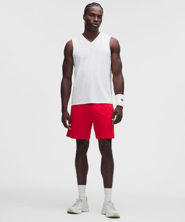 Mesh-Panelled Tennis Shorts 7" Size 2XL