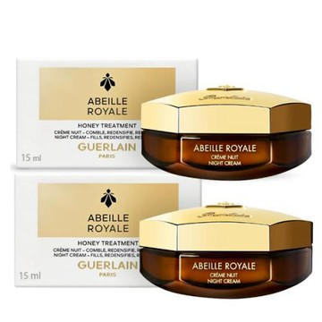 Guerlain嬌蘭 皇家蜂王乳 蜂蜜修護黑霜15ml*2入組(航空版)