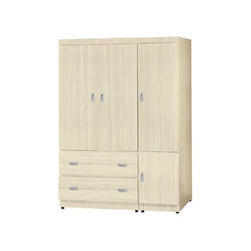 ASSARI -歐爾曼4x6尺四門二抽衣櫃(長121x寬58x高180cm)