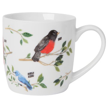 NOW 瓷製馬克杯 400ml 鳥語 清新自然  1個