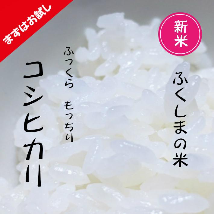 送料無料 ふくしまの米 ふっくら もっちり こしひかり １kg 新米 お試し