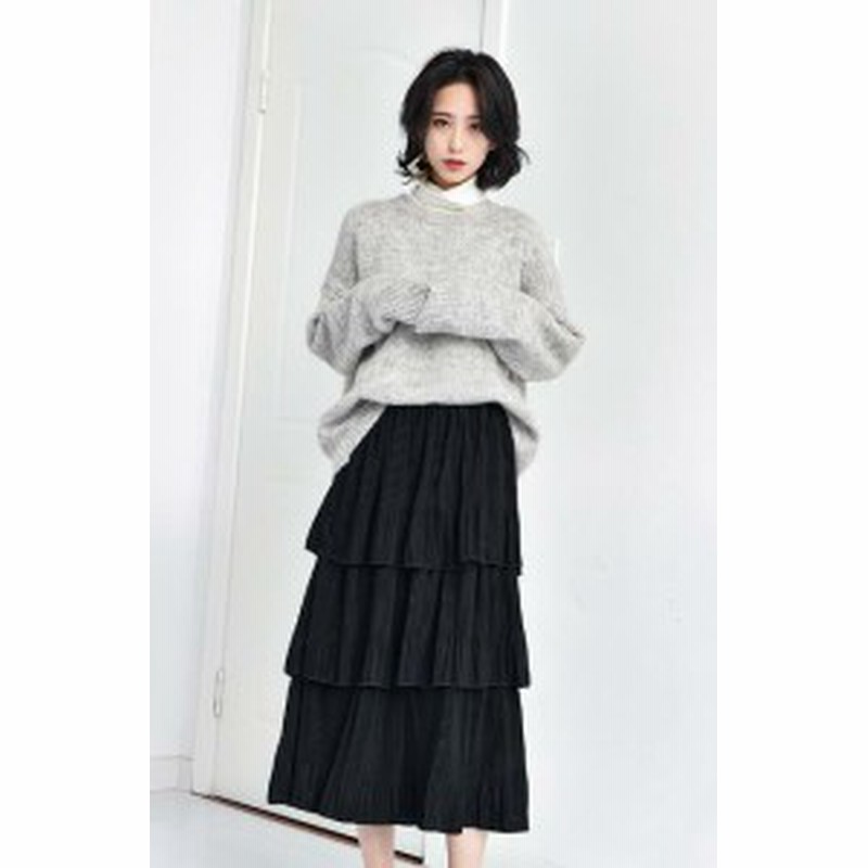 ロングスカート マキシ丈スカート ティアードスカート プリーツスカート レディース 韓国 オルチャン ファッション 春服 秋服 冬服 レデ 通販 Lineポイント最大1 0 Get Lineショッピング