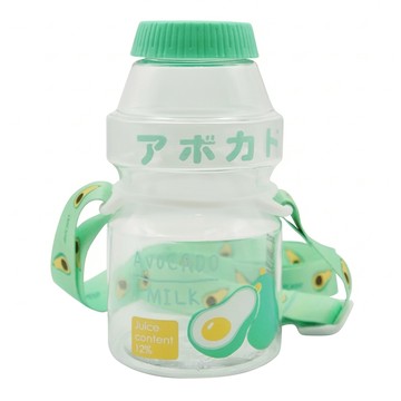 Green Bell 綠貝 透明水果口愛多多瓶 - 酪梨綠  470ml  1個