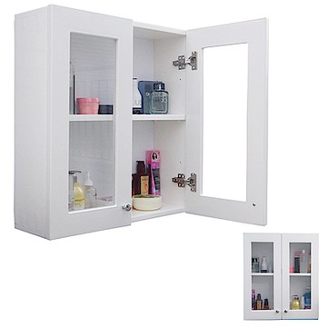 【Abis】 經典雙門防水塑鋼浴櫃/置物櫃-2色可選(1入)