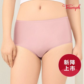 黛安芬-簡約舒適 高腰內褲 M-EEL 粉紫玫