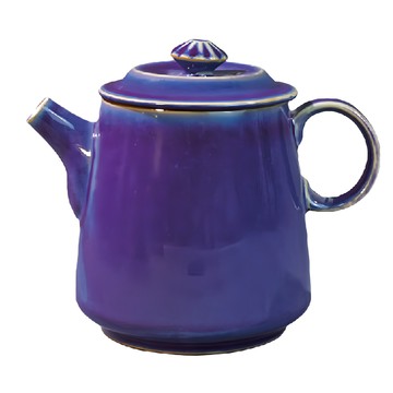 素雅壺 鈞窯 陶瓷茶壺 470ml  藍紫色  1個