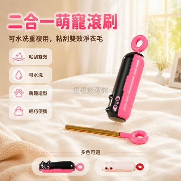 台灣出貨✨ 粘毛器滾筒 可水洗去毛滾刷 衣物床單除毛器 高粘度清潔滾筒 家用除毛刷 寵物毛髮清理器