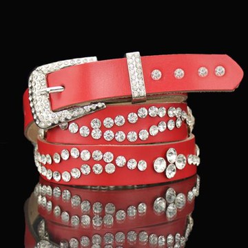 細皮帶女款真皮裝飾腰帶女帶鉆鑲鉆韓版百搭時尚女士牛仔褲帶配飾