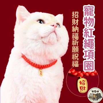 【寵物紅繩項圈】寵物項圈 吉祥項圈 吉利項圈 貓項圈 平安鎖 平安鎖項圈 項圈 貓咪項圈 貓鈴鐺項圈 鈴鐺項圈 紅繩
