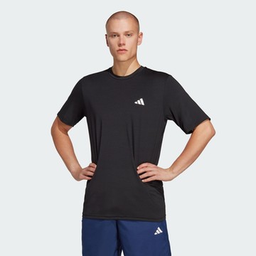 adidas 愛迪達 短袖上衣 男款 運動 TR-ES STRETCH T 黑 IC7413