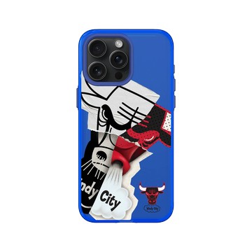 iPhone 15 Pro Max Clear 激光藍 - NBA - 拼接系列-芝加哥公牛 Chicago Bulls - Style Mix