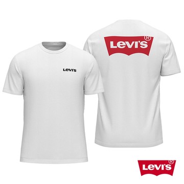 Levis 男款 短袖T恤 / 寬鬆休閒版型 / 簡約經典Logo 白