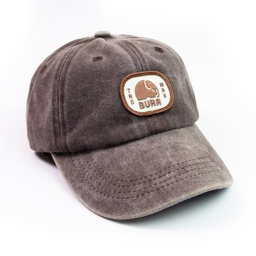 大象標誌 深咖啡色復古老帽 Ellie Logo BURA Vintage Cap