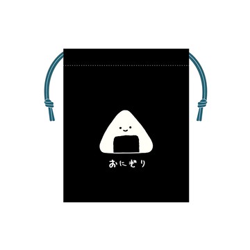 CCHING 青青文具 手感小束口袋(黑)-簡單生活  1入