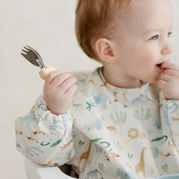 Loulou Lollipop 長袖防水萬用圍兜 多款可選